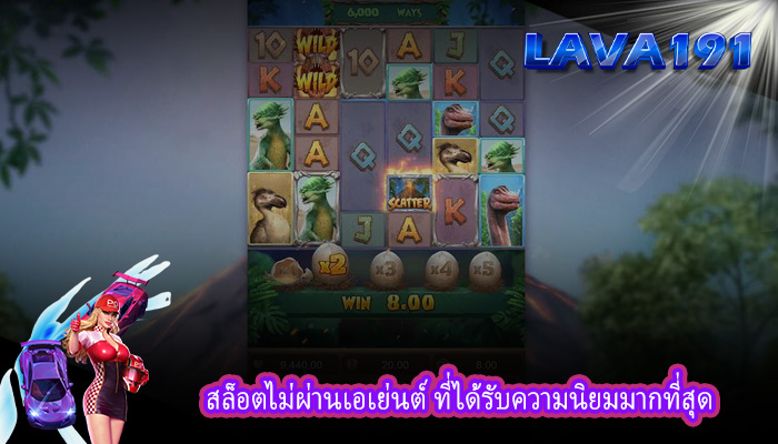 สล็อตไม่ผ่านเอเย่นต์ ที่ได้รับความนิยมมากที่สุด