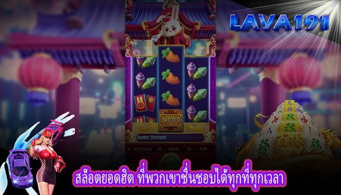 สล็อตยอดฮิต ที่พวกเขาชื่นชอบได้ทุกที่ทุกเวลา