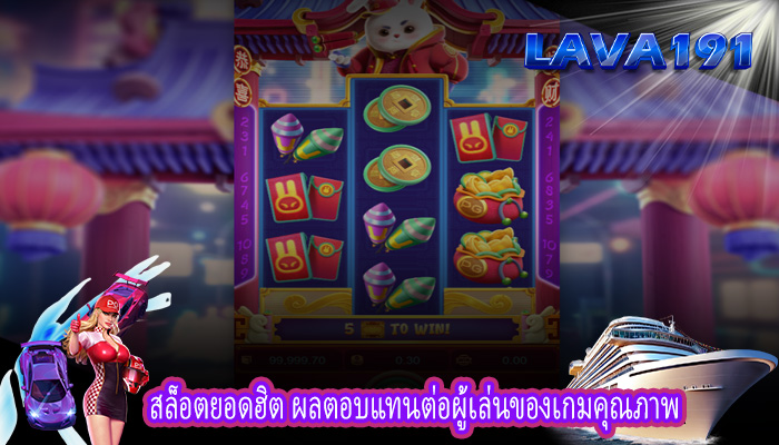 สล็อตยอดฮิต ผลตอบแทนต่อผู้เล่นของเกมคุณภาพ
