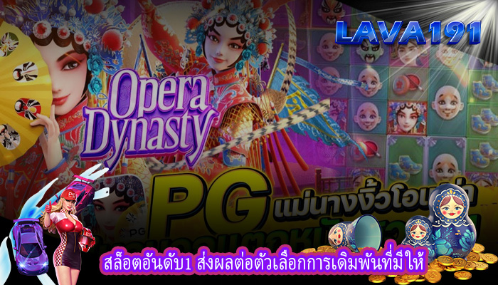 สล็อตอันดับ1 ส่งผลต่อตัวเลือกการเดิมพันที่มีให้