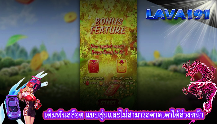 เดิมพันสล็อต แบบสุ่มและไม่สามารถคาดเดาได้ล่วงหน้า