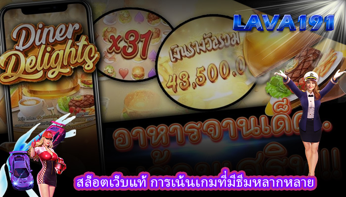 สล็อตเว็บแท้ การเน้นเกมที่มีธีมหลากหลาย