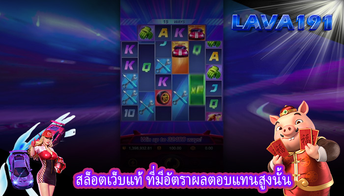 สล็อตเว็บแท้ ที่มีอัตราผลตอบแทนสูงนั้น