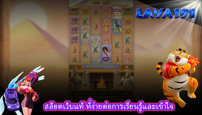 สล็อตเว็บแท้ ที่ง่ายต่อการเรียนรู้และเข้าใจ