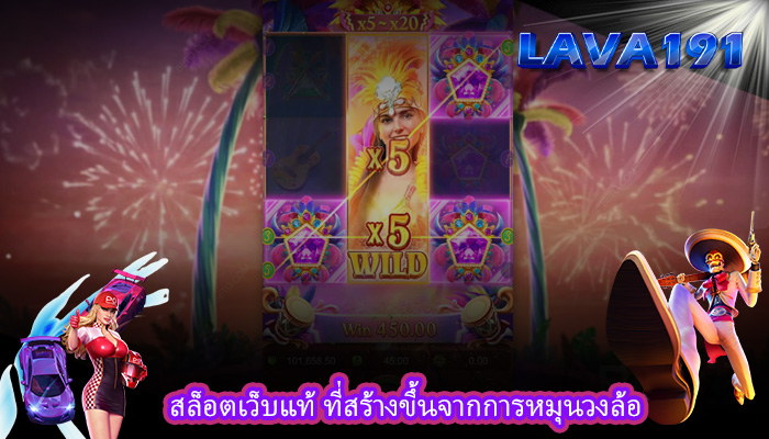 สล็อตเว็บแท้ ที่สร้างขึ้นจากการหมุนวงล้อ